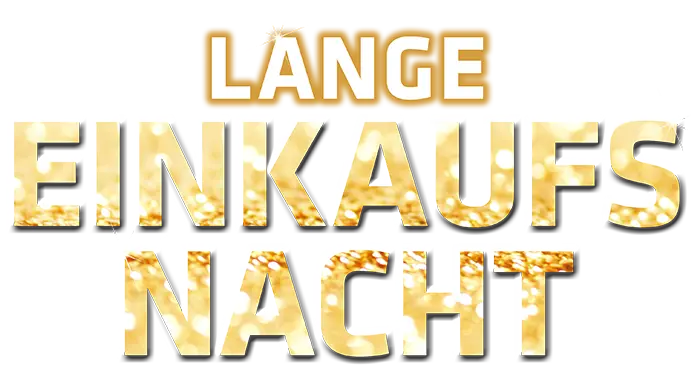 Lange Einkaufsnacht Schriftzug